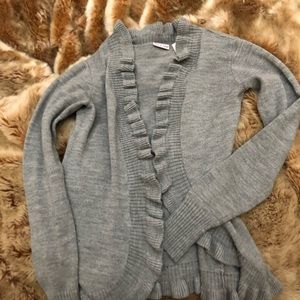 Ruffled cardigan